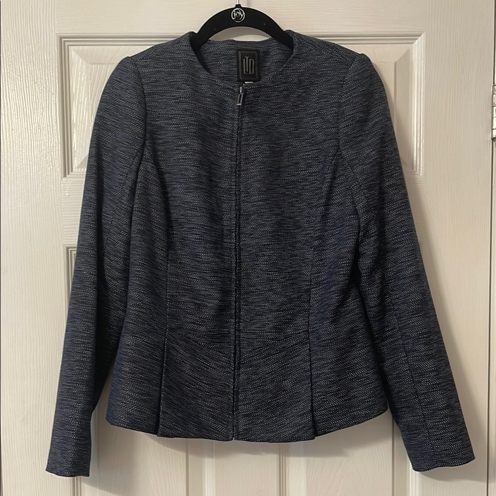 The Limited Blue Blazer with Textured Fabric